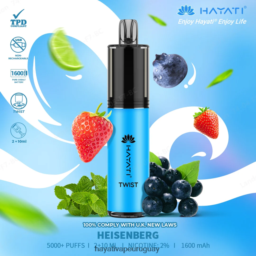Hayati Uruguay - DD0X8V71 Hayati Twist desechable heisenberg