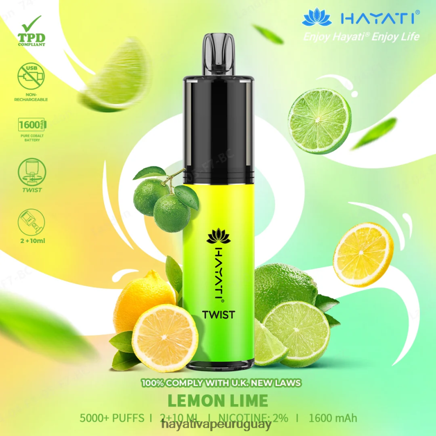 Hayati Vape Liquid - DD0X8V75 Hayati Twist desechable Lima Limon