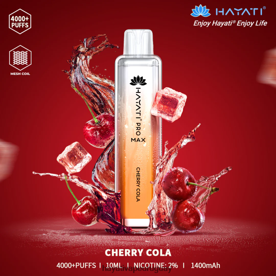Hayati Flavour List - DD0X8V100 Hayati Pro Max desechable cola de cereza