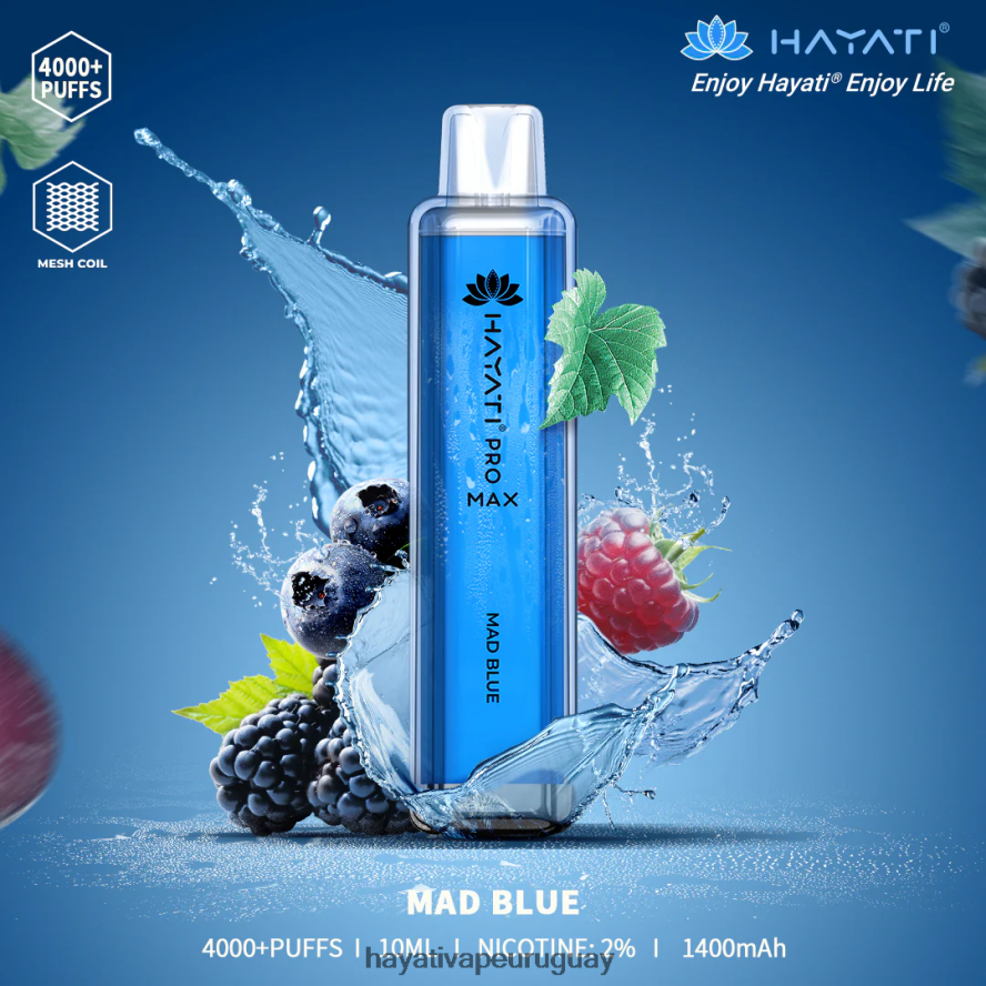 Hayati Flavour List - DD0X8V110 Hayati Pro Max desechable azul loco