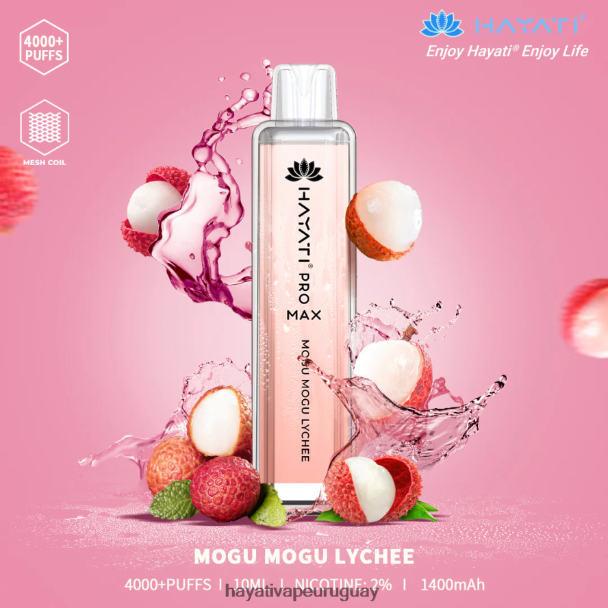 Hayati Montevideo - DD0X8V112 Hayati Pro Max desechable lichi mogu mogu