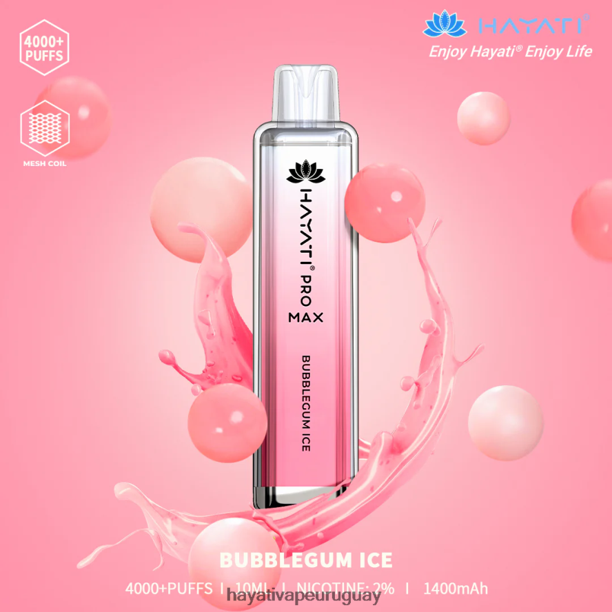 Hayati Uruguay - DD0X8V131 Hayati Pro Max desechable hielo de chicle