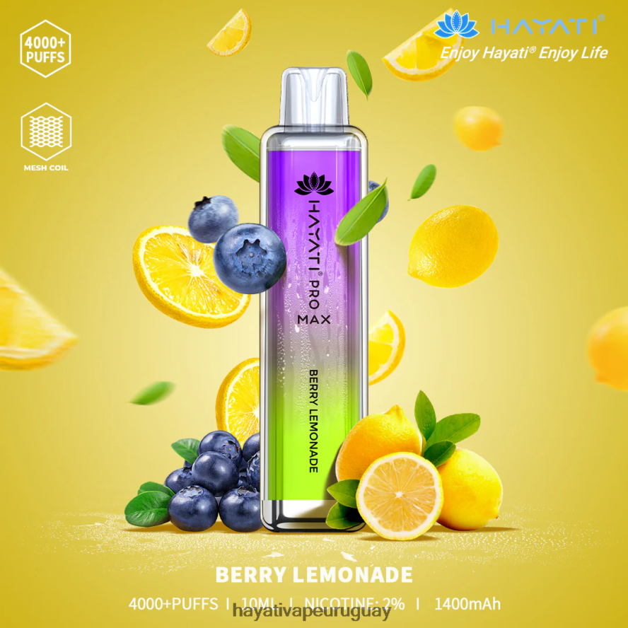 Hayati Uruguay - DD0X8V91 Hayati Pro Max desechable limonada de bayas