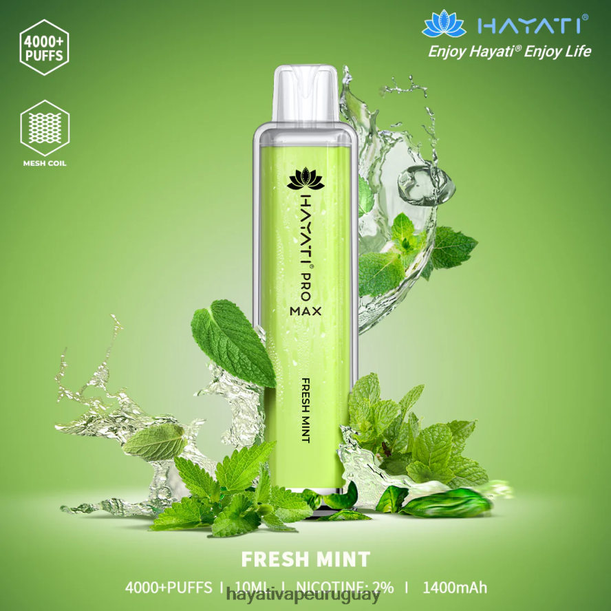 Hayati Vape Flavours - DD0X8V104 Hayati Pro Max desechable menta fresca