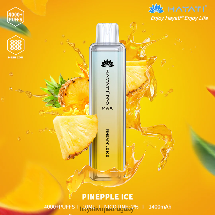 Hayati Vape Flavours - DD0X8V114 Hayati Pro Max desechable hielo de piña