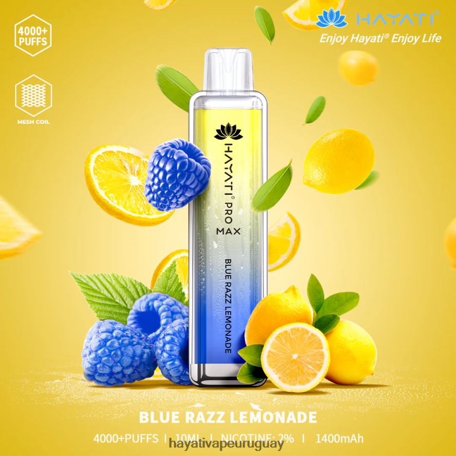 Hayati Vape Liquid - DD0X8V95 Hayati Pro Max desechable limonada azul razz