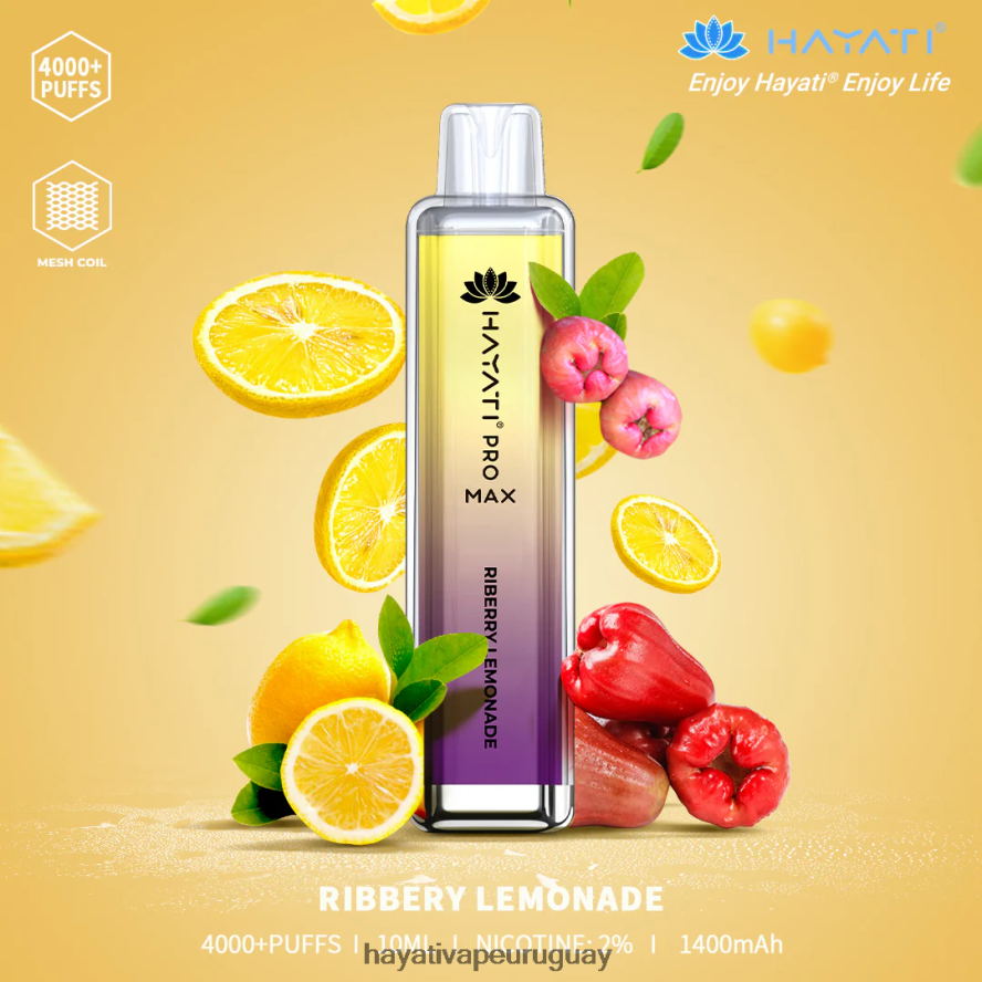 Hayati Vape Review - DD0X8V117 Hayati Pro Max desechable limonada de riberas