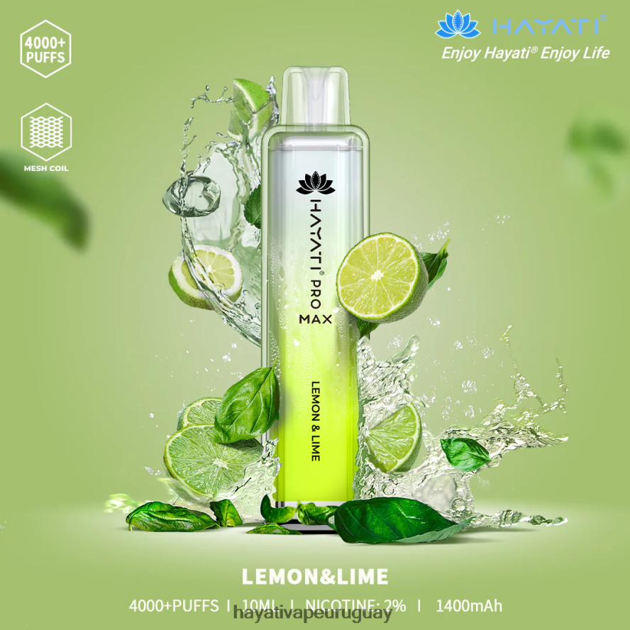 Hayati Vape Shop - DD0X8V109 Hayati Pro Max desechable Lima Limon