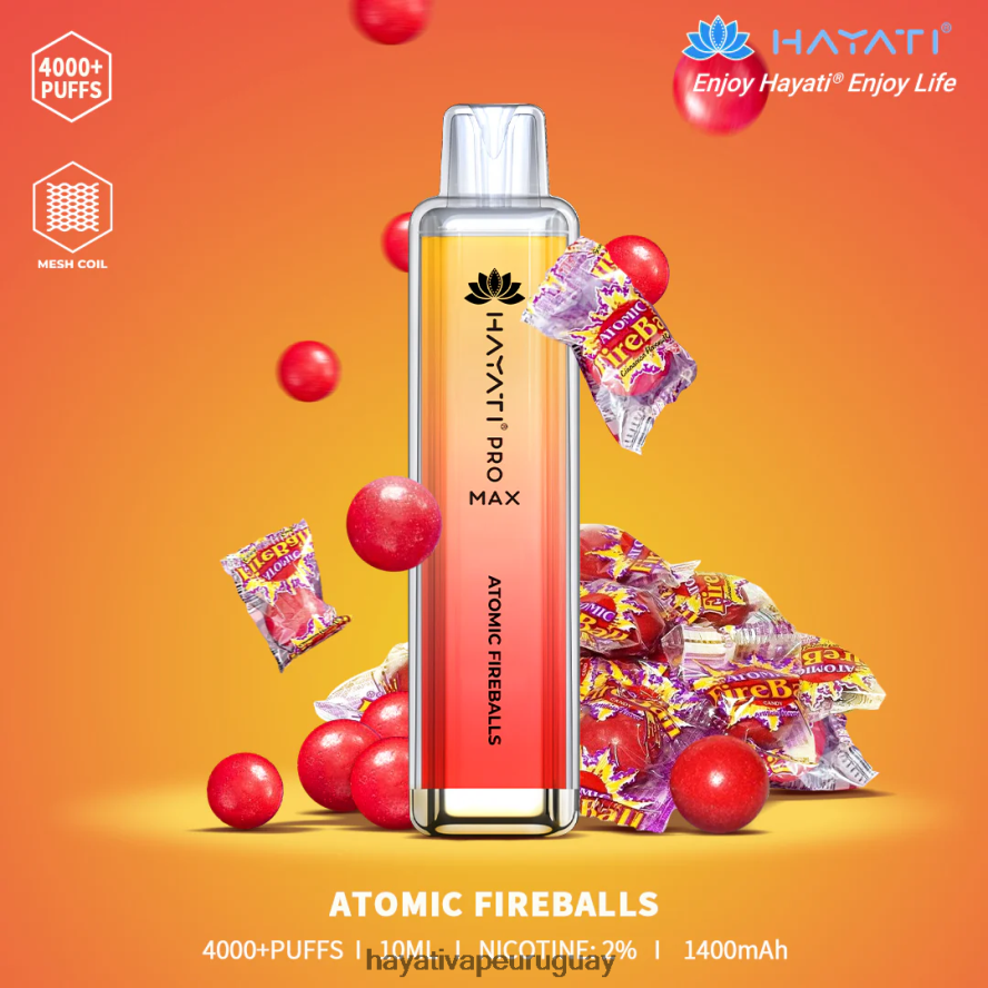 Hayati Vape Shop - DD0X8V89 Hayati Pro Max desechable bola de fuego atómica