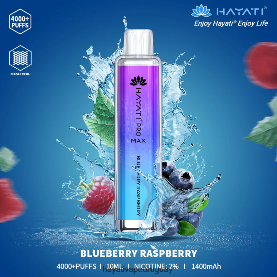 Hayati Vape Shop - DD0X8V99 Hayati Pro Max desechable frambuesa arándano