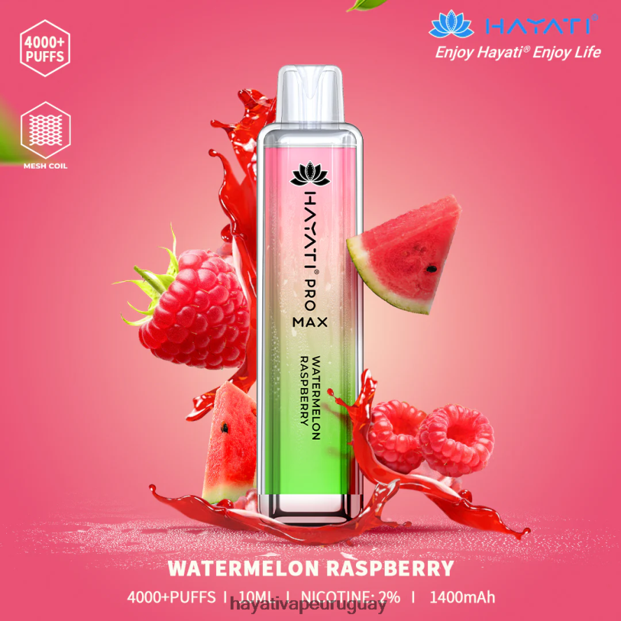 Hayati Vape Uruguay - DD0X8V143 Hayati Pro Max desechable sandia frambuesa