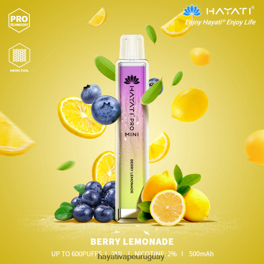 Hayati Montevideo - DD0X8V2 Hayati Pro Mini desechable limonada de bayas