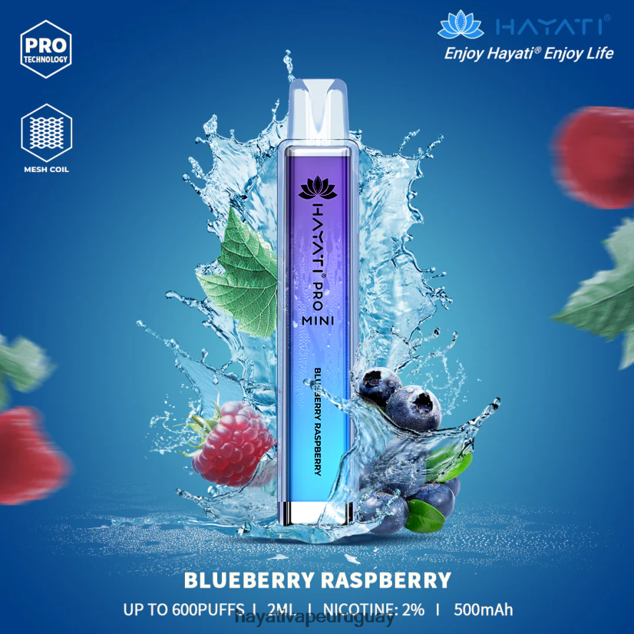 Hayati Vape Near Me - DD0X8V6 Hayati Pro Mini desechable frambuesa arándano