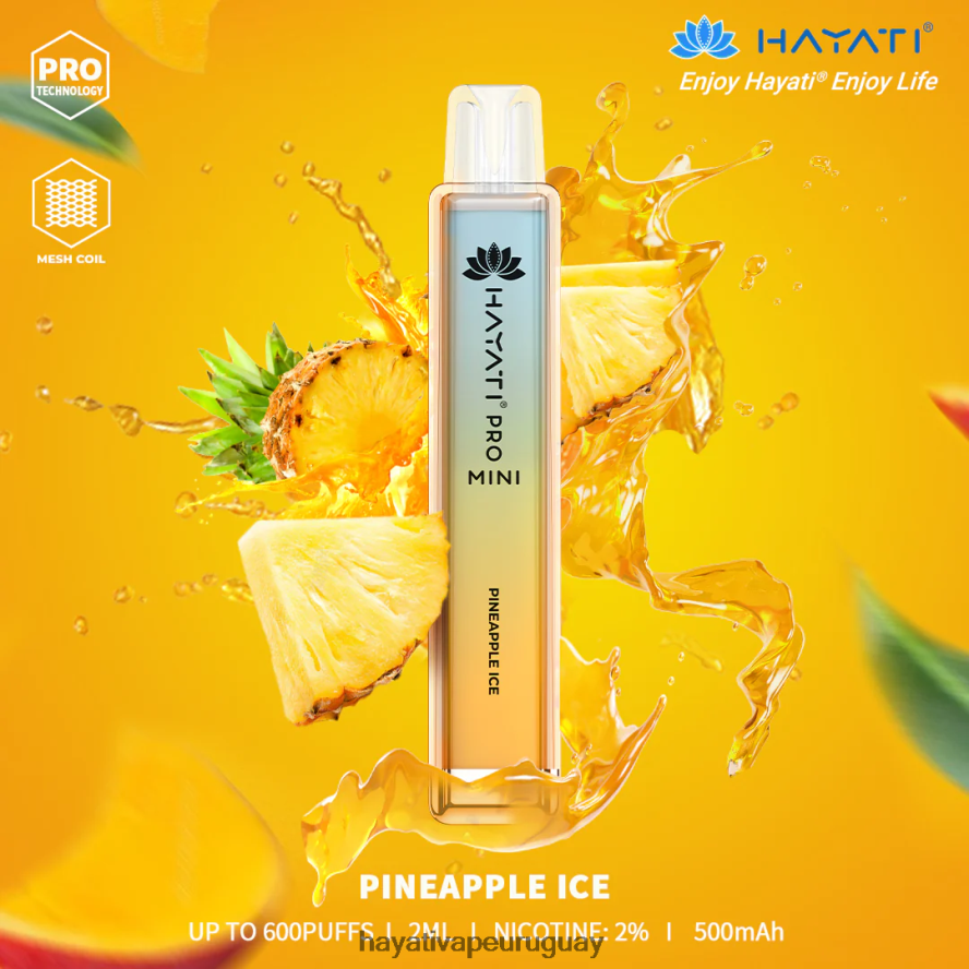Hayati Vape Review - DD0X8V17 Hayati Pro Mini desechable hielo de piña