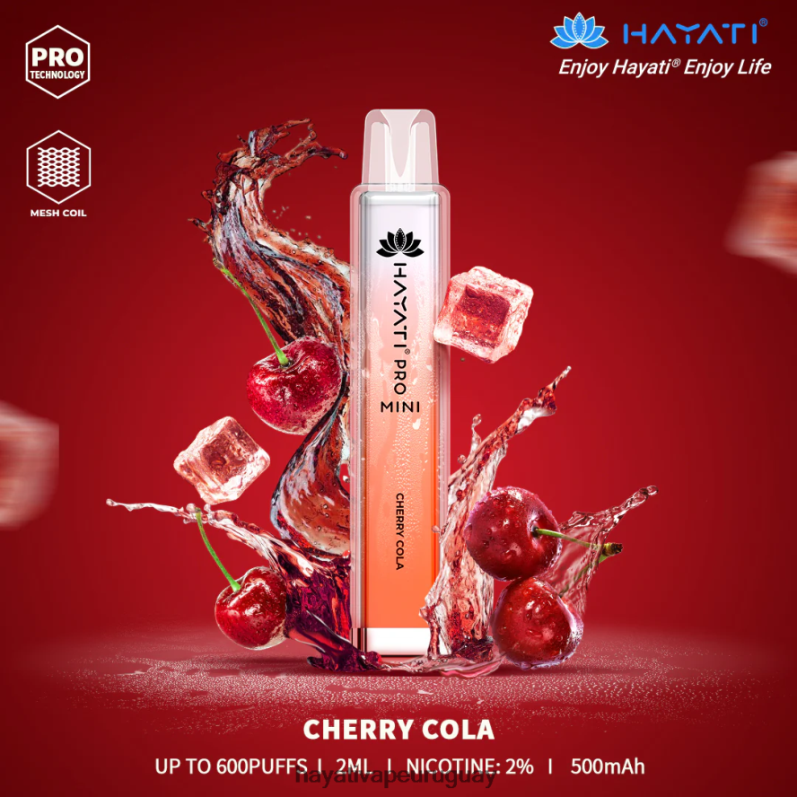 Hayati Vape Review - DD0X8V7 Hayati Pro Mini desechable cola de cereza