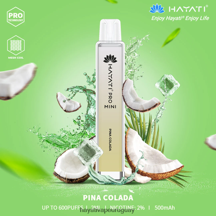 Hayati Vape Shop - DD0X8V29 Hayati Pro Mini desechable piña colada