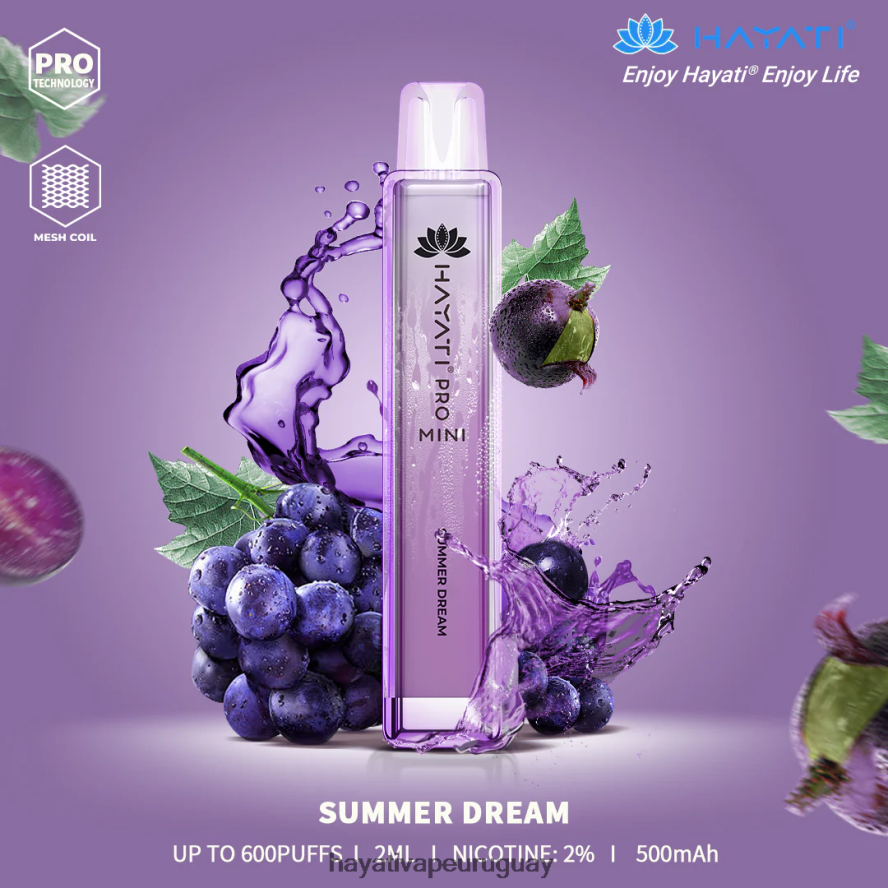 Hayati Vape Uruguay - DD0X8V23 Hayati Pro Mini desechable sueño de verano