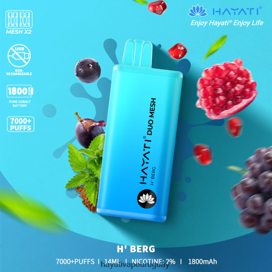 Hayati Uruguay - DD0X8V171 Hayati Duo Mesh desechable h'berg