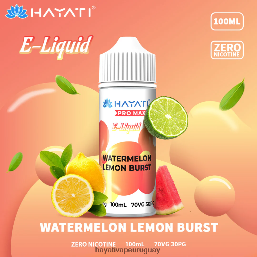 Hayati Uruguay - DD0X8V261 Hayati Pro Max sales de nic ráfaga de sandía y limón