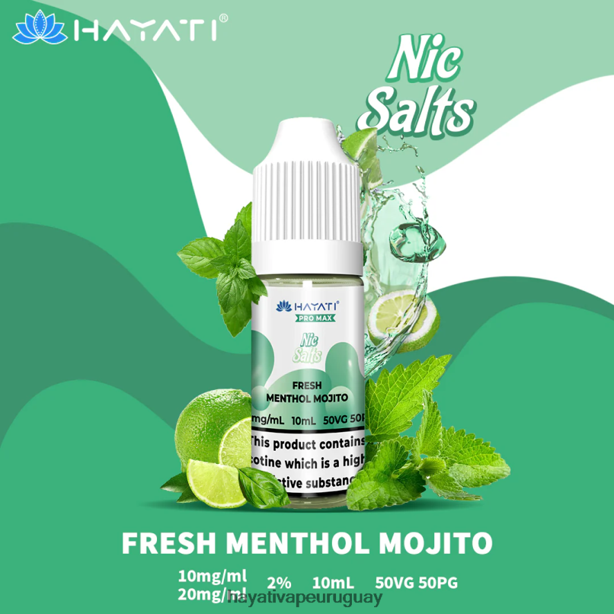 Hayati Vape Shop - DD0X8V239 Hayati Pro Max sales de nic mojito mentolado fresco