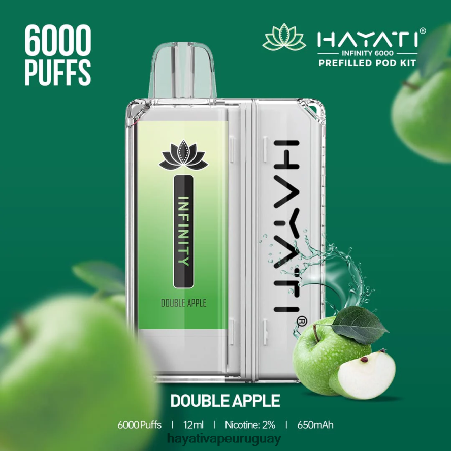 Hayati Vape Near Me - DD0X8V146 Hayati Infinity 6000 kits de cápsulas manzana doble
