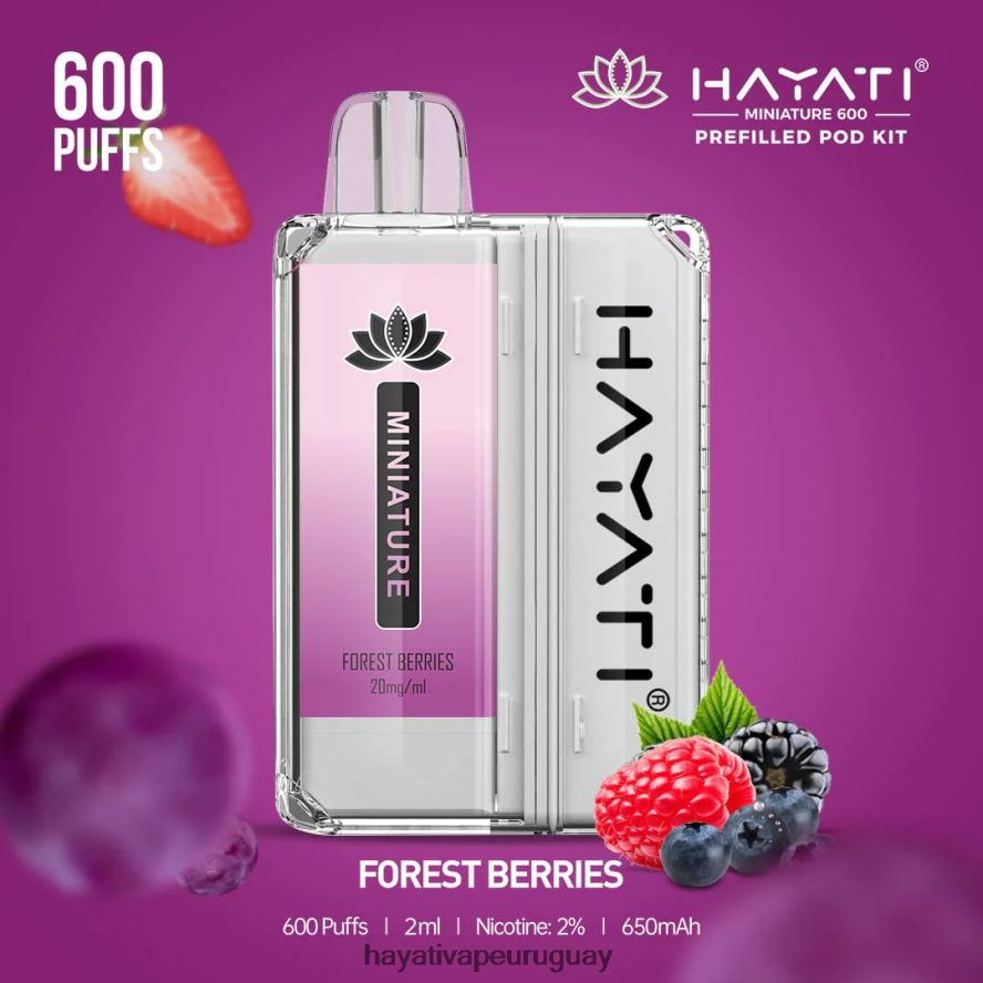 Hayati Vape Flavours - DD0X8V34 Hayati Miniature kits de 600 cápsulas bayas del bosque
