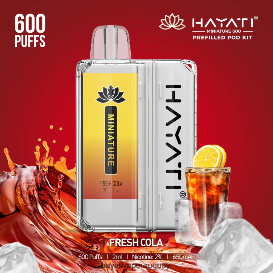 Hayati Vape Liquid - DD0X8V35 Hayati Miniature kits de 600 cápsulas refresco de cola